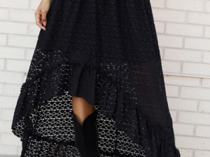 Wrenlee Black Lace Skirt FINAL SALE