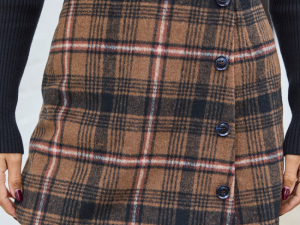 Remy Brown Plaid Skort