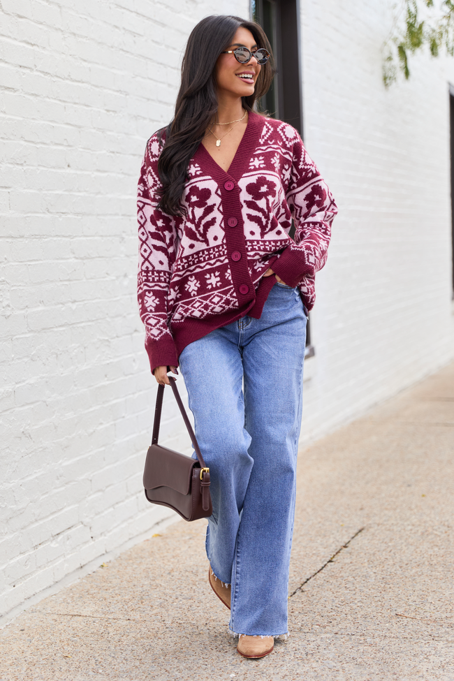 Steff Berry Fair Isle Oversized Cardigan - Image 2