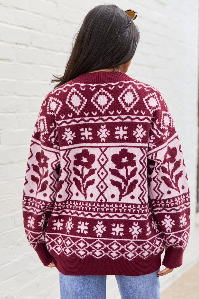 Steff Berry Fair Isle Oversized Cardigan - Image 5