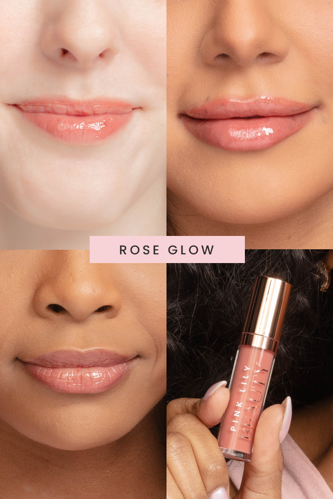Pink Lily Beauty Blooming Gloss Tinted Lip Oil - Rose Glow FINAL SALE - Image 3