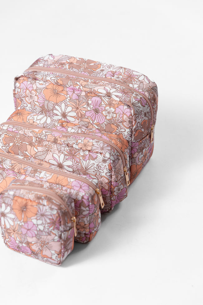 Retro Floral Travel Pouch Set FINAL SALE - Image 2