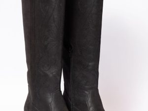 Shania Black Cowboy Boots