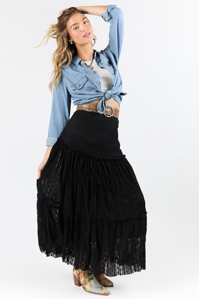 Gussied Up Yoke Detail Chambray Button Down Shirt FINAL SALE - Image 3