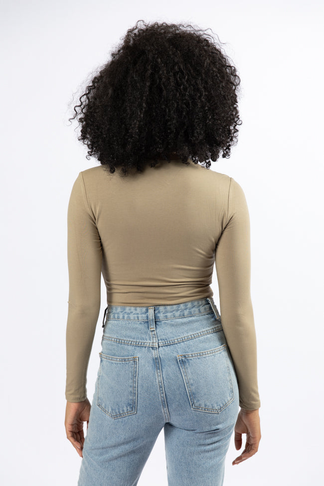 Lucky Me Olive Crew Neck Bodysuit FINAL SALE - Image 5