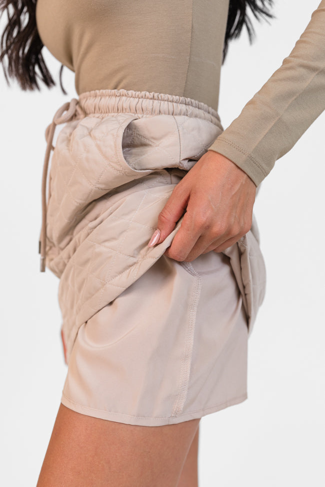 Colder Weather Mushroom Quilted Skort FINAL SALE - Image 3