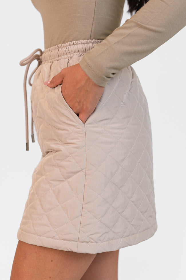 Colder Weather Mushroom Quilted Skort FINAL SALE - Image 4