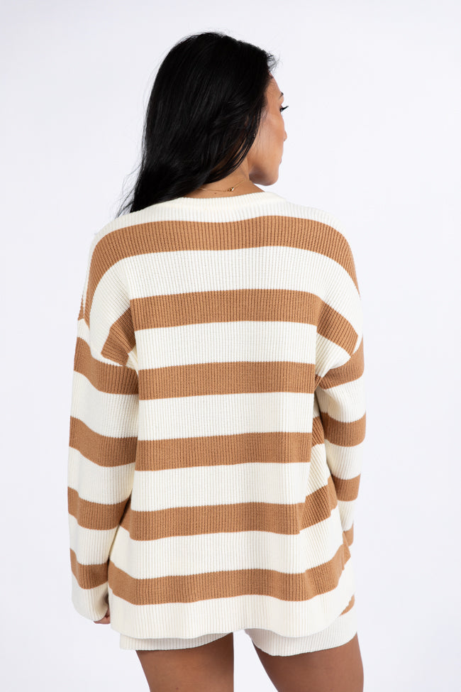 Sign Of The Times Ivory and Tan Striped Sweater Set FINAL SALE - Image 5