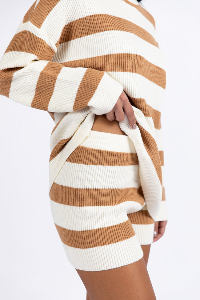 Sign Of The Times Ivory and Tan Striped Sweater Set FINAL SALE - Image 3