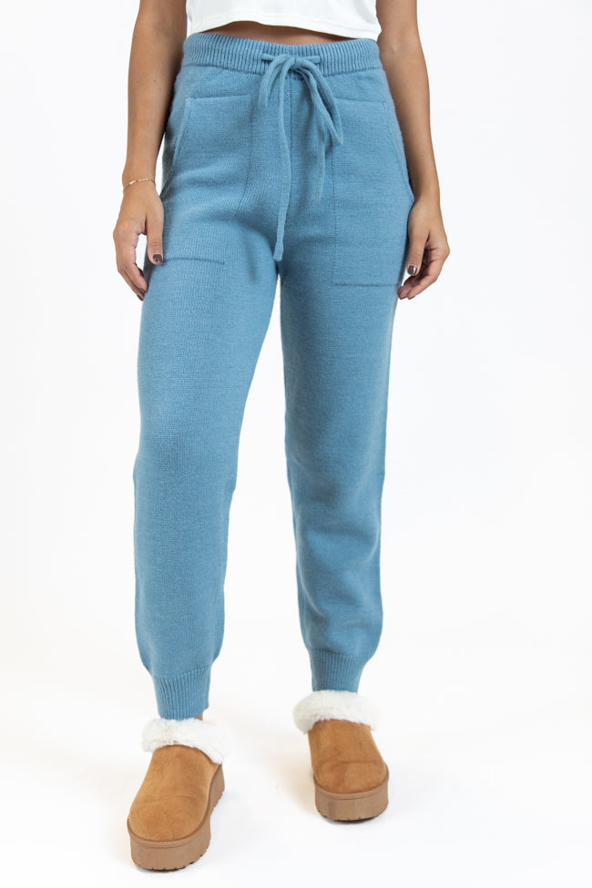 Real Karma Blue Jogger Style Lounge Pants FINAL SALE