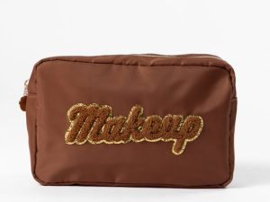 Brown Makeup Travel Pouch FINAL SALE