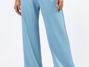 Let's Just Stay Blue Knit Wide Leg Pants FINAL SALE