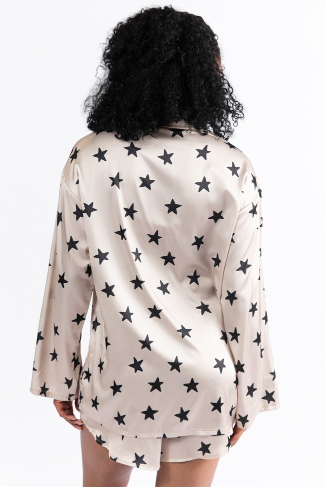 Pajama Party Neutral Stars Pajama Top FINAL SALE - Image 7