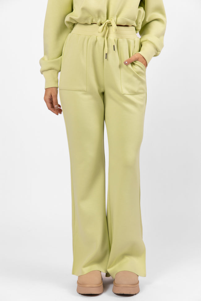 Only One Lime Wide Leg Pull On Pants FINAL SALE