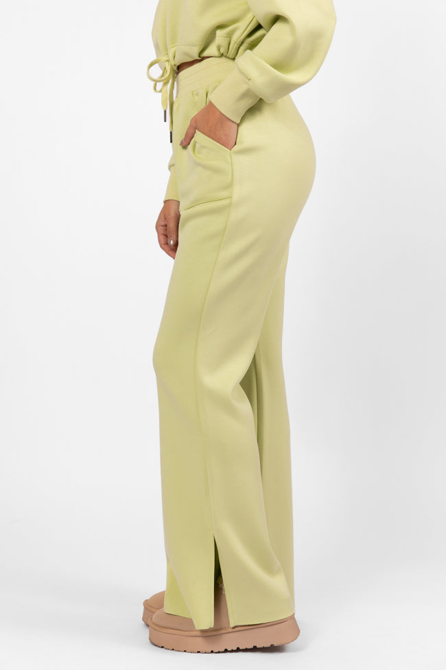 Only One Lime Wide Leg Pull On Pants FINAL SALE - Image 4