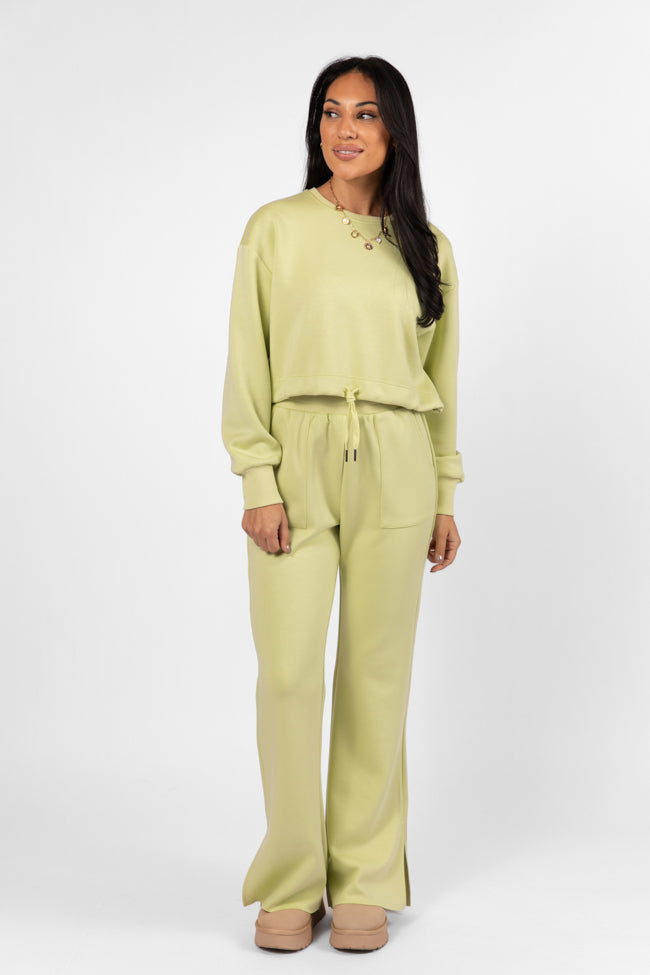 Only One Lime Wide Leg Pull On Pants FINAL SALE - Image 2