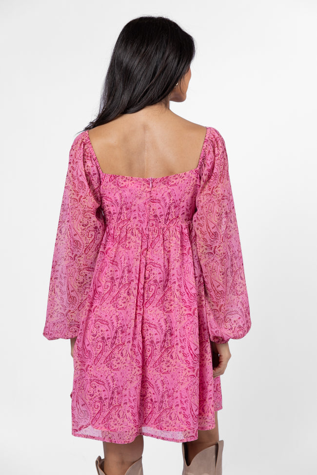 What's Next Pink Sweetheart Neckline Mini Dress FINAL SALE - Image 5