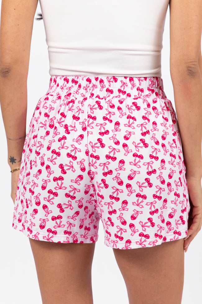 Over the Moon Cherry Hearts Pajama Shorts FINAL SALE - Image 5