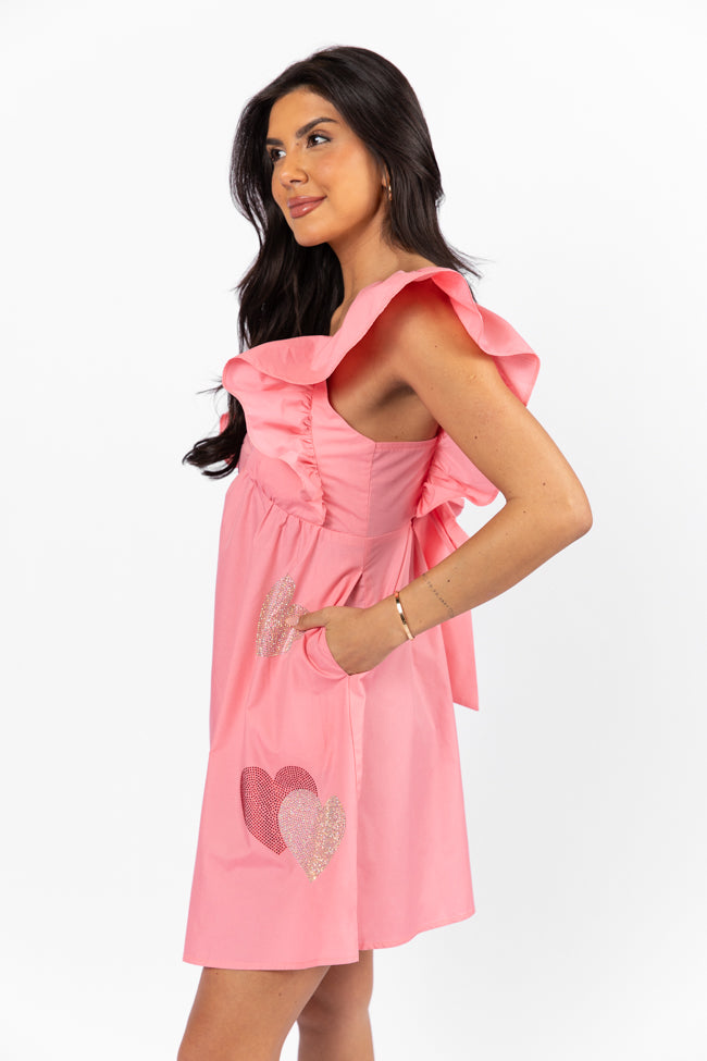 Heart and Soul Pink Babydoll Dress FINAL SALE - Image 4