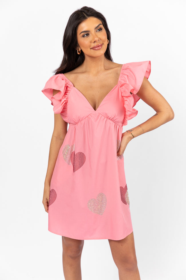 Heart and Soul Pink Babydoll Dress FINAL SALE