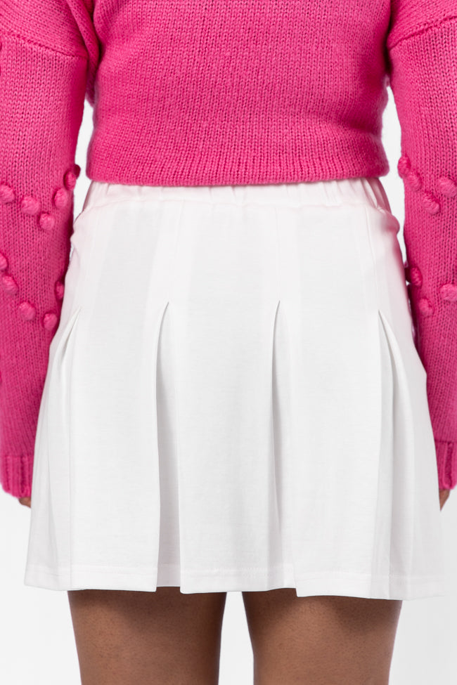 Good Motives Ivory Pleated Knit Skort FINAL SALE - Image 4
