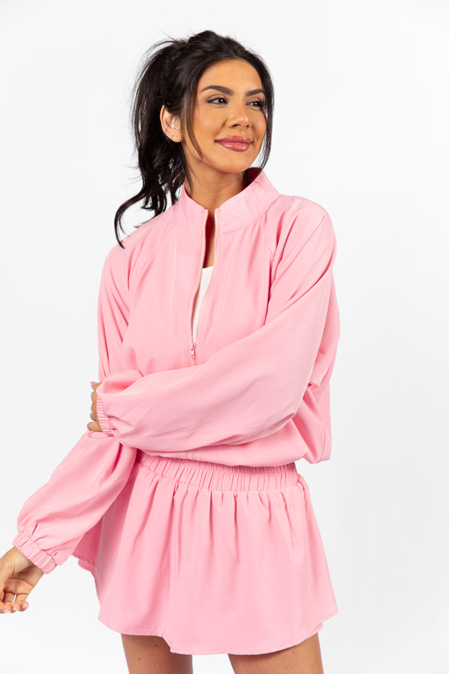 On The Daily Light Pink Full-Zip Windbreaker FINAL SALE - Image 5