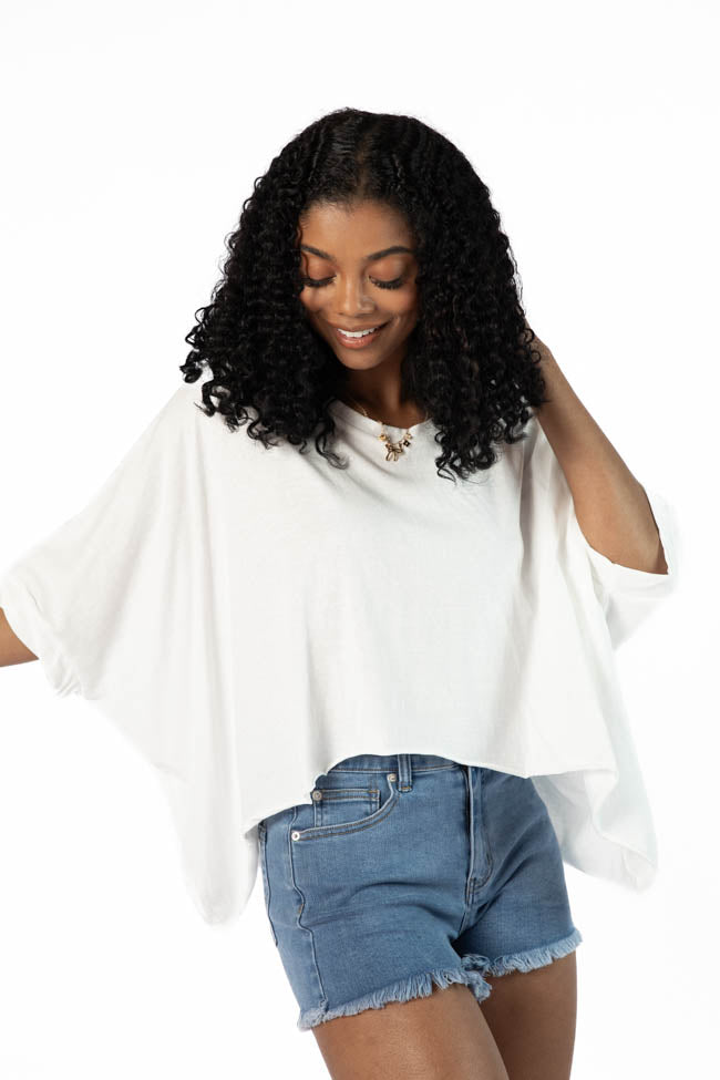 Great Days Ahead Ivory Asymmetrical Hem Tee FINAL SALE - Image 3