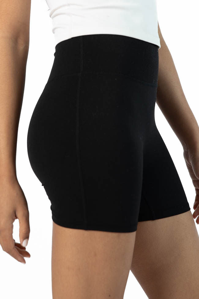 Home Stretch Black Biker Shorts FINAL SALE - Image 3