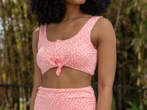 Botanical Bay Coral Floral Bikini Bottom FINAL SALE