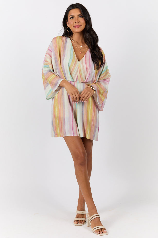 Nights In Watercolor Multi Print Romper FINAL SALE - Image 2