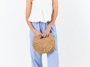 Pinky Promise Ivory Bubble Hem Tank FINAL SALE