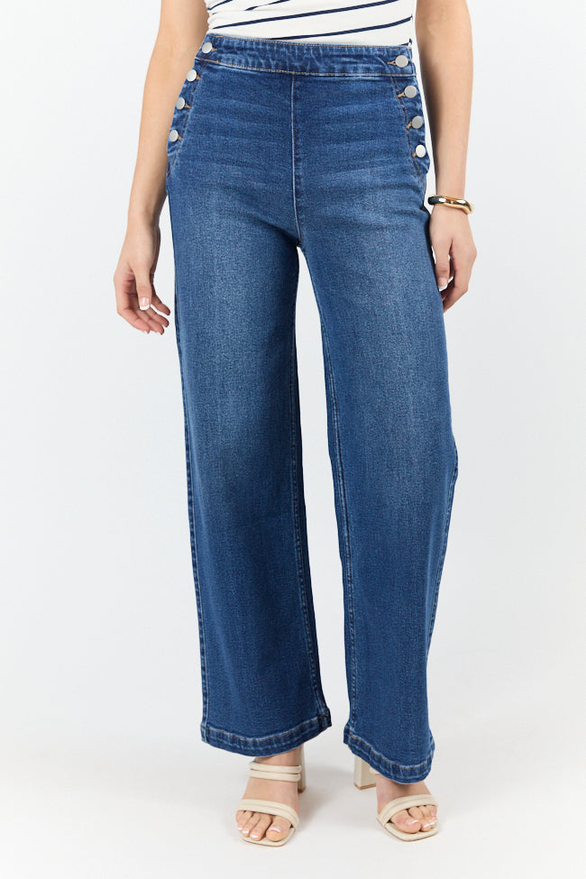 Sailor Medium Wash Wide Leg Jeans FINAL SALE