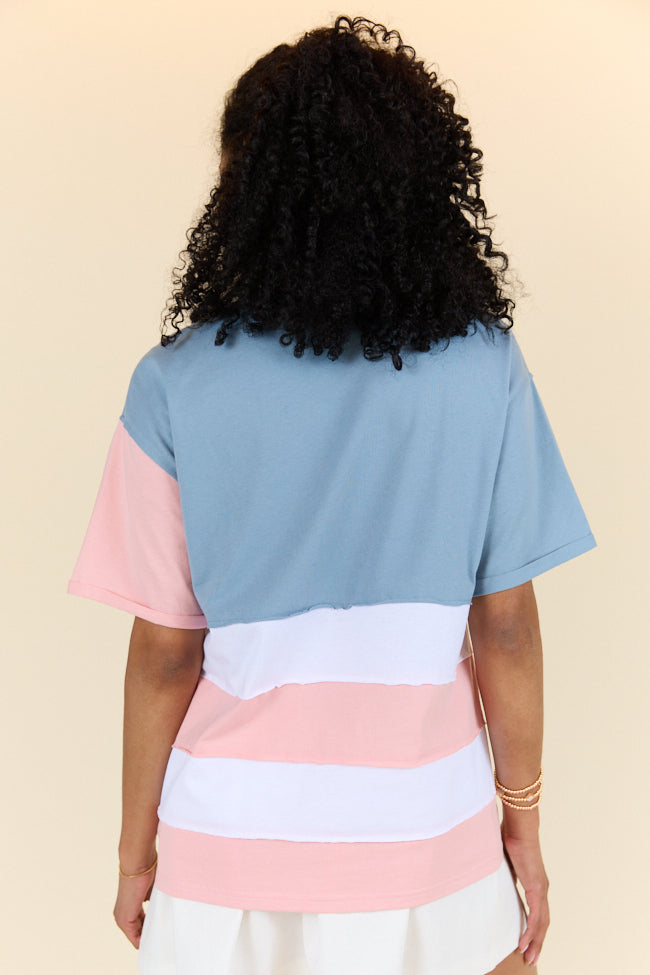 Born To Be Free Oversized American Flag Tee FINAL SALE - Image 10