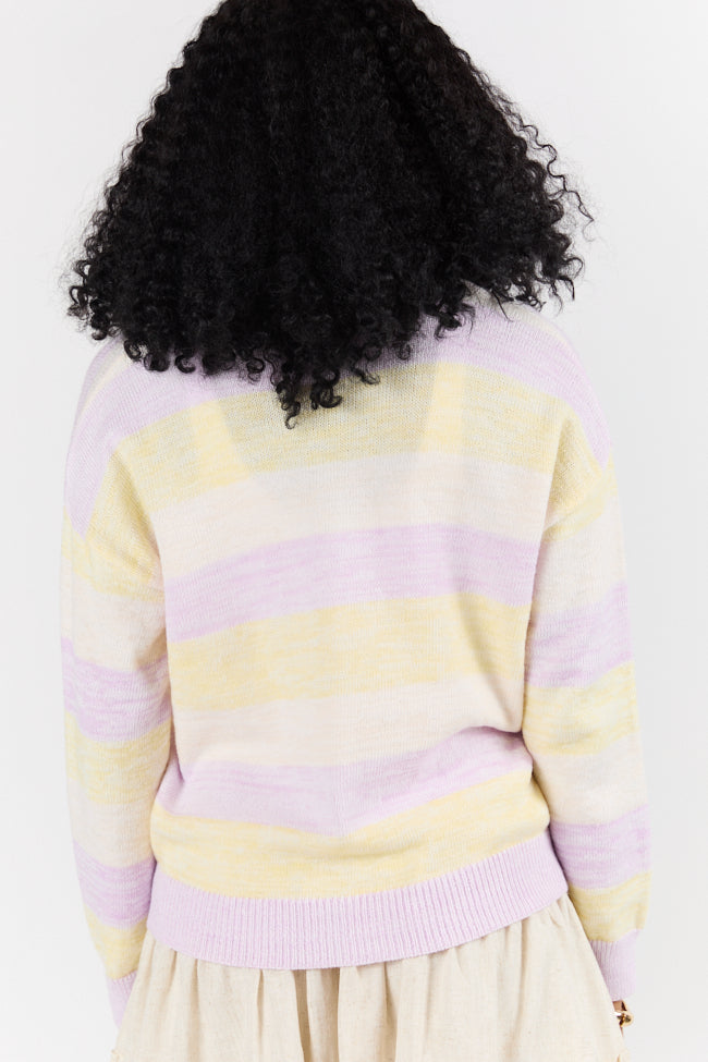 Simple Request Purple Multi Striped Cardigan FINAL SALE - Image 5