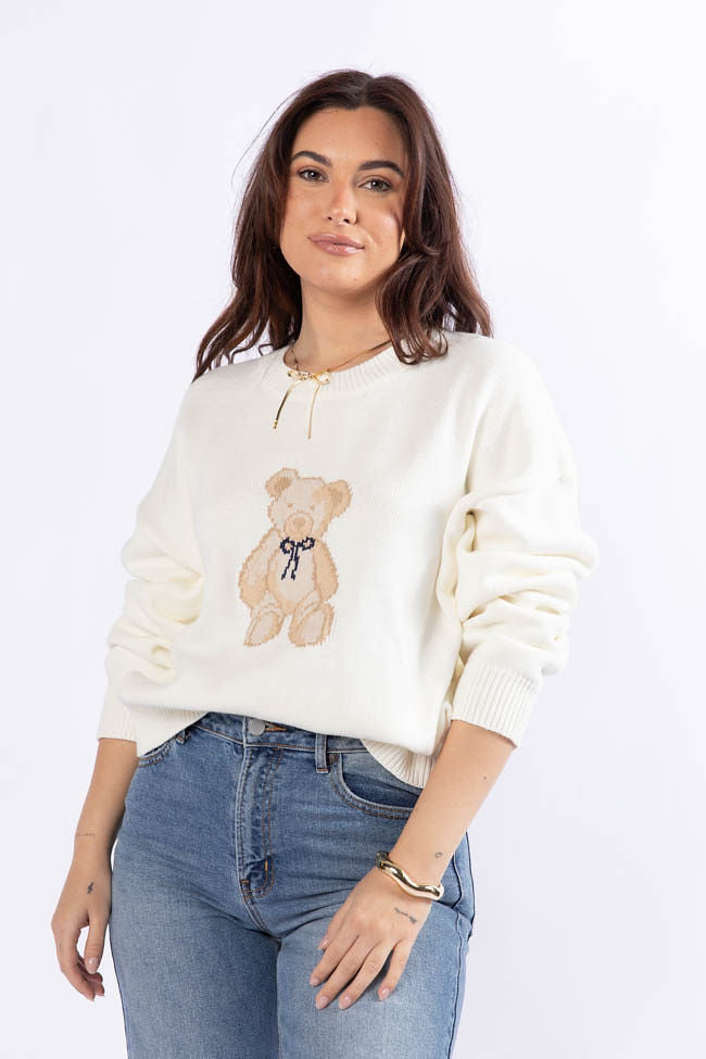 Too Much To Bear Ivory Sweater FINAL SALE - Image 3