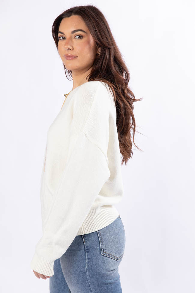 Too Much To Bear Ivory Sweater FINAL SALE - Image 6