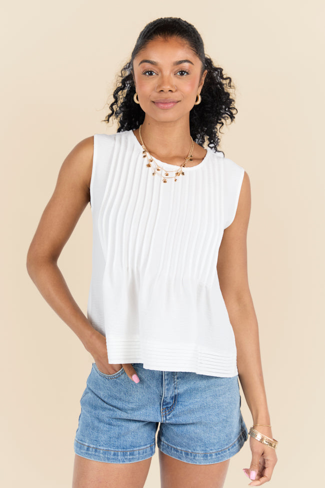 Perfect Promises Ivory Woven Top FINAL SALE - Image 5