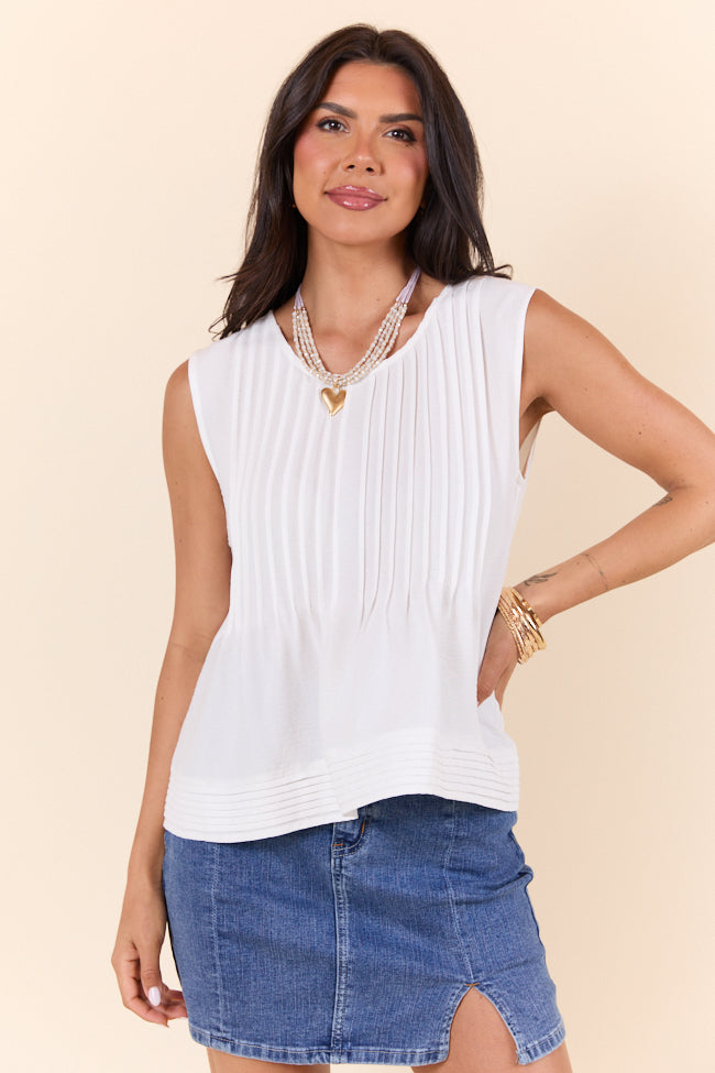 Perfect Promises Ivory Woven Top FINAL SALE