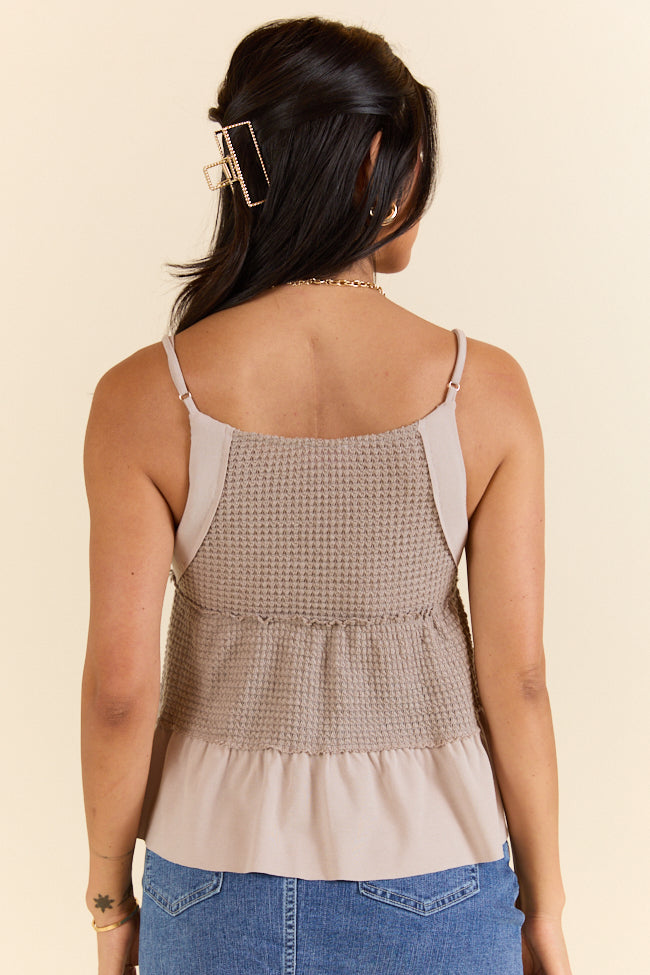 Plain and Simple Tan Knit Tank FINAL SALE - Image 7