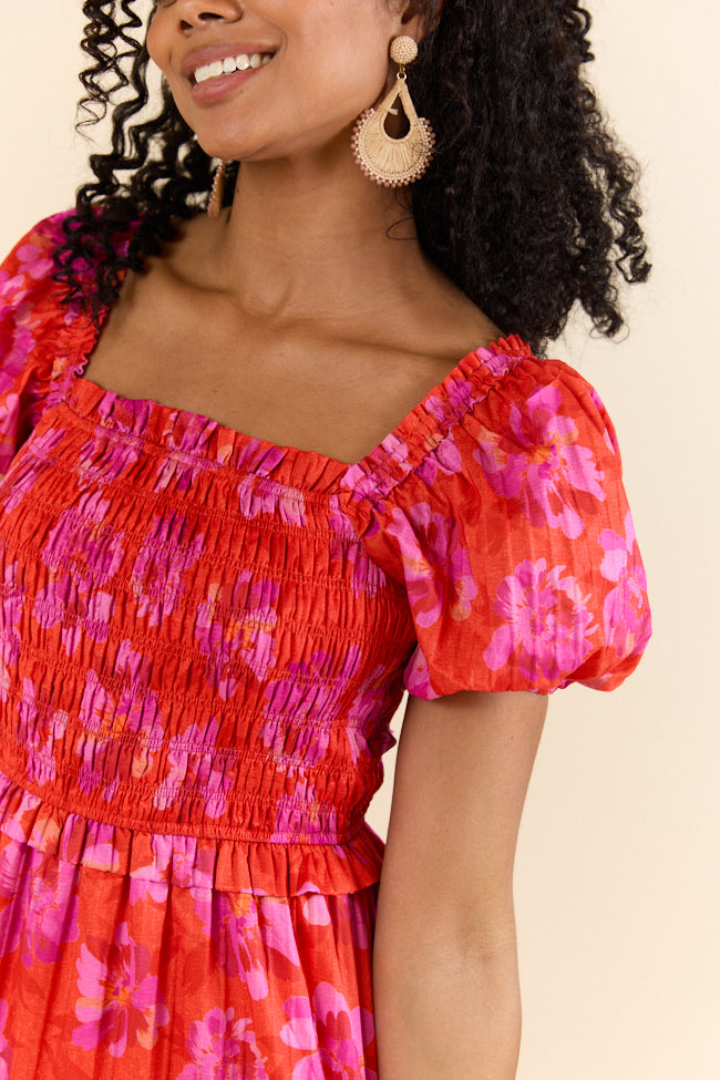 Easy To Impress Purple and Orange Maxi Dress FINAL SALE - Image 5