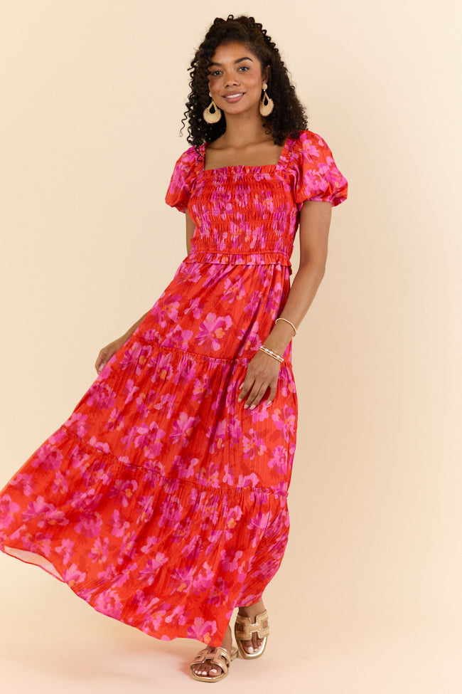 Easy To Impress Purple and Orange Maxi Dress FINAL SALE - Image 2
