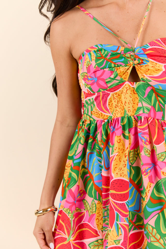 Keep It Floral Pink Printed Dress FINAL SALE - Image 4