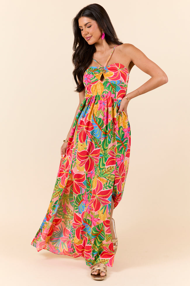 Keep It Floral Pink Printed Dress FINAL SALE - Image 2