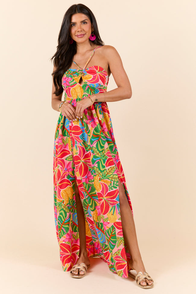 Keep It Floral Pink Printed Dress FINAL SALE - Image 3