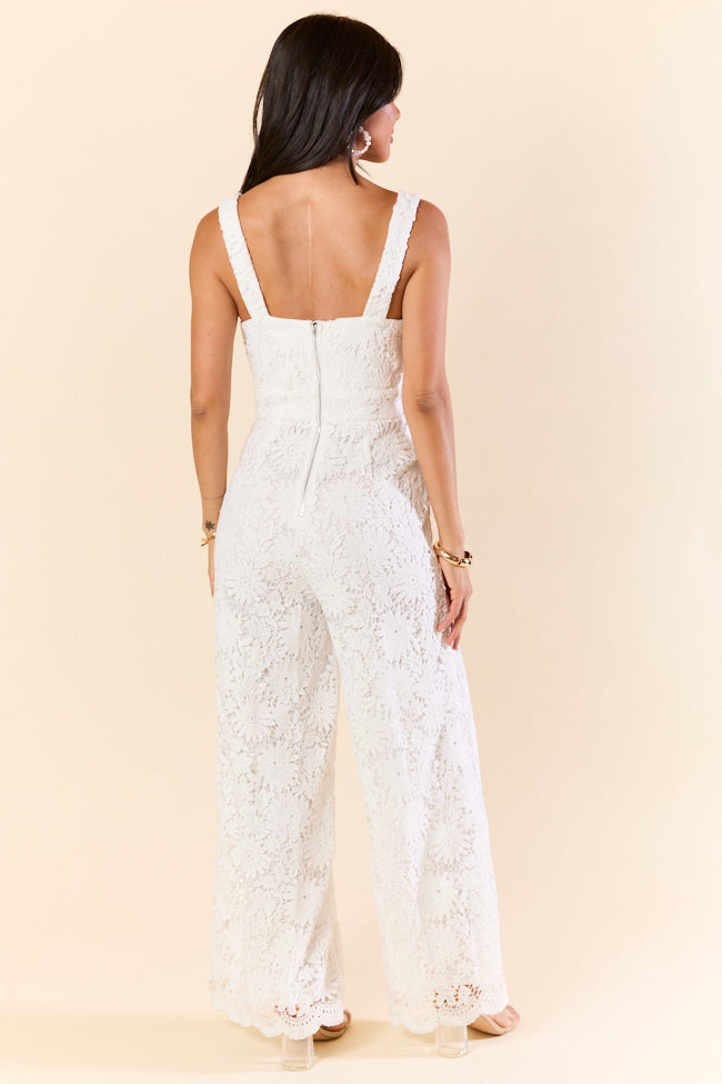 Pure Elegance White Lace Jumpsuit FINAL SALE - Image 5