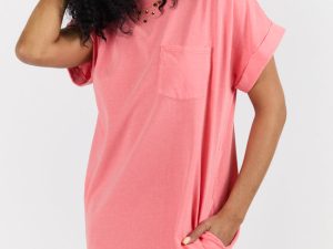 Memories That Last Coral T-Shirt Dress FINAL SALE