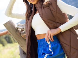 Tempest Royal Blue Striped Trim Detail Active Shorts FINAL SALE