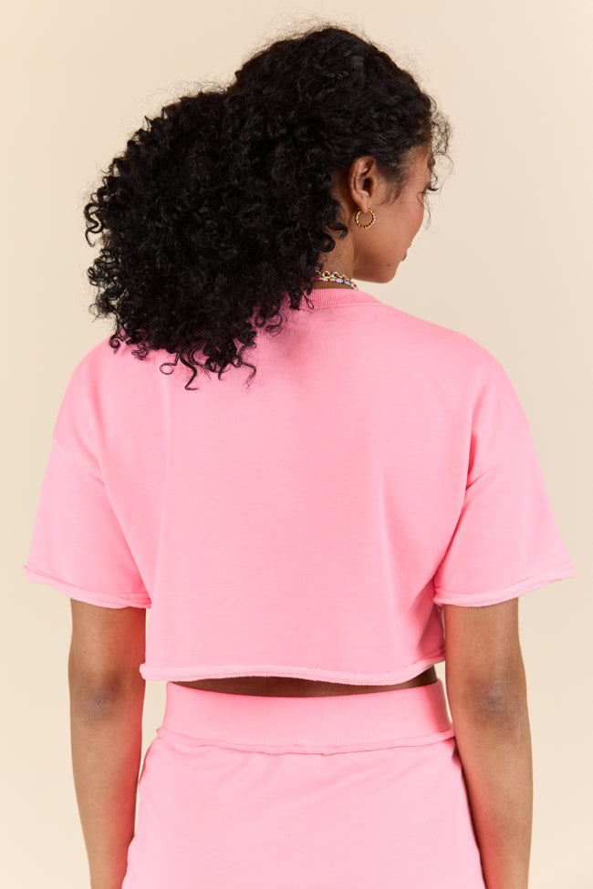 It's Justified Coral Crop T-Shirt FINAL SALE - Image 7