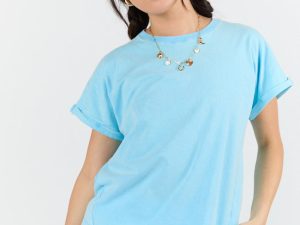 Here You Are Aqua Short Sleeve Tee FINAL SALE