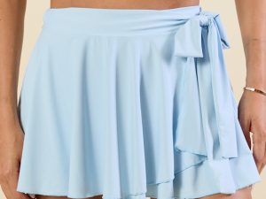 Twirl Around Blue Wrap Skort FINAL SALE